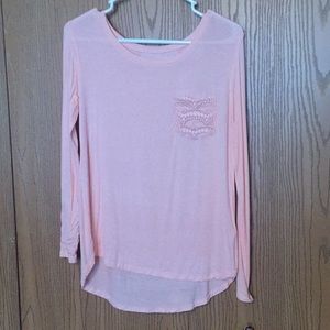 Kohl’s SO new pink long-sleeve with cute pocket